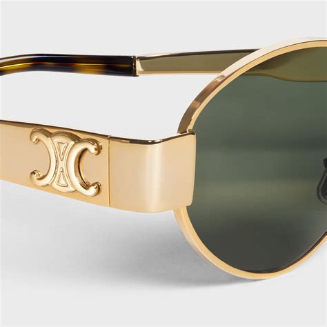 celine sonnenbrille triomphe metal|TRIOMPHE METAL 01 SUNGLASSES IN METAL.